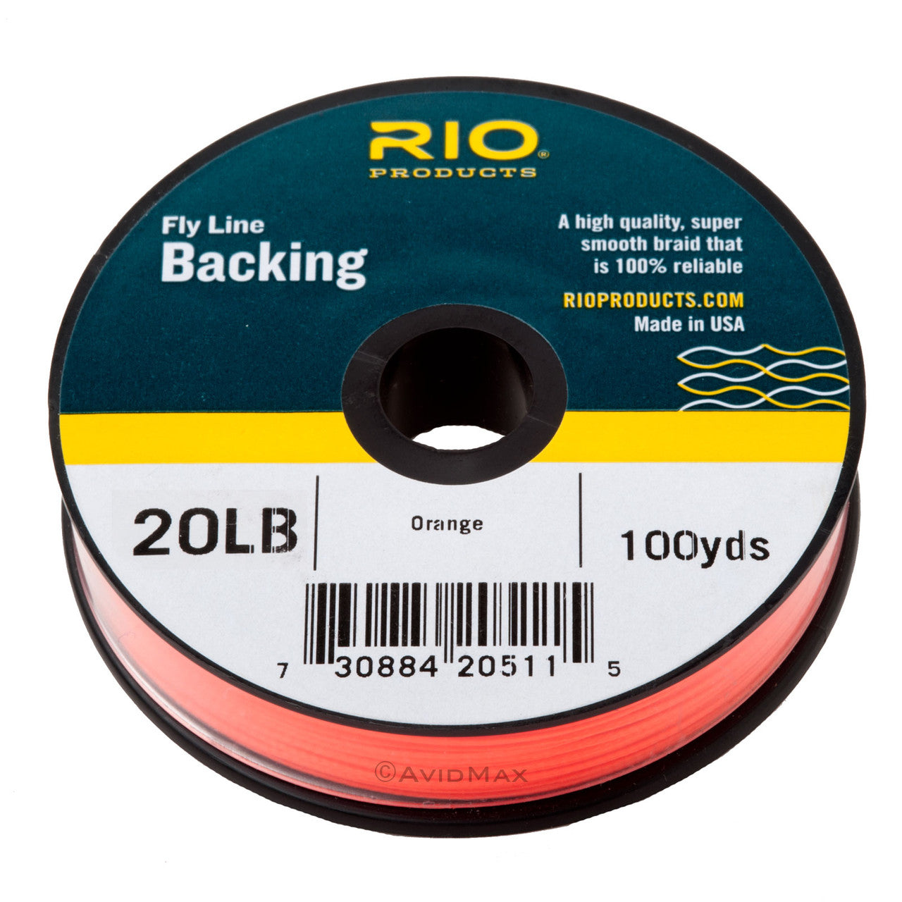 SA Dacron Backing - Orange - Size 20lb (100 yards) image 0