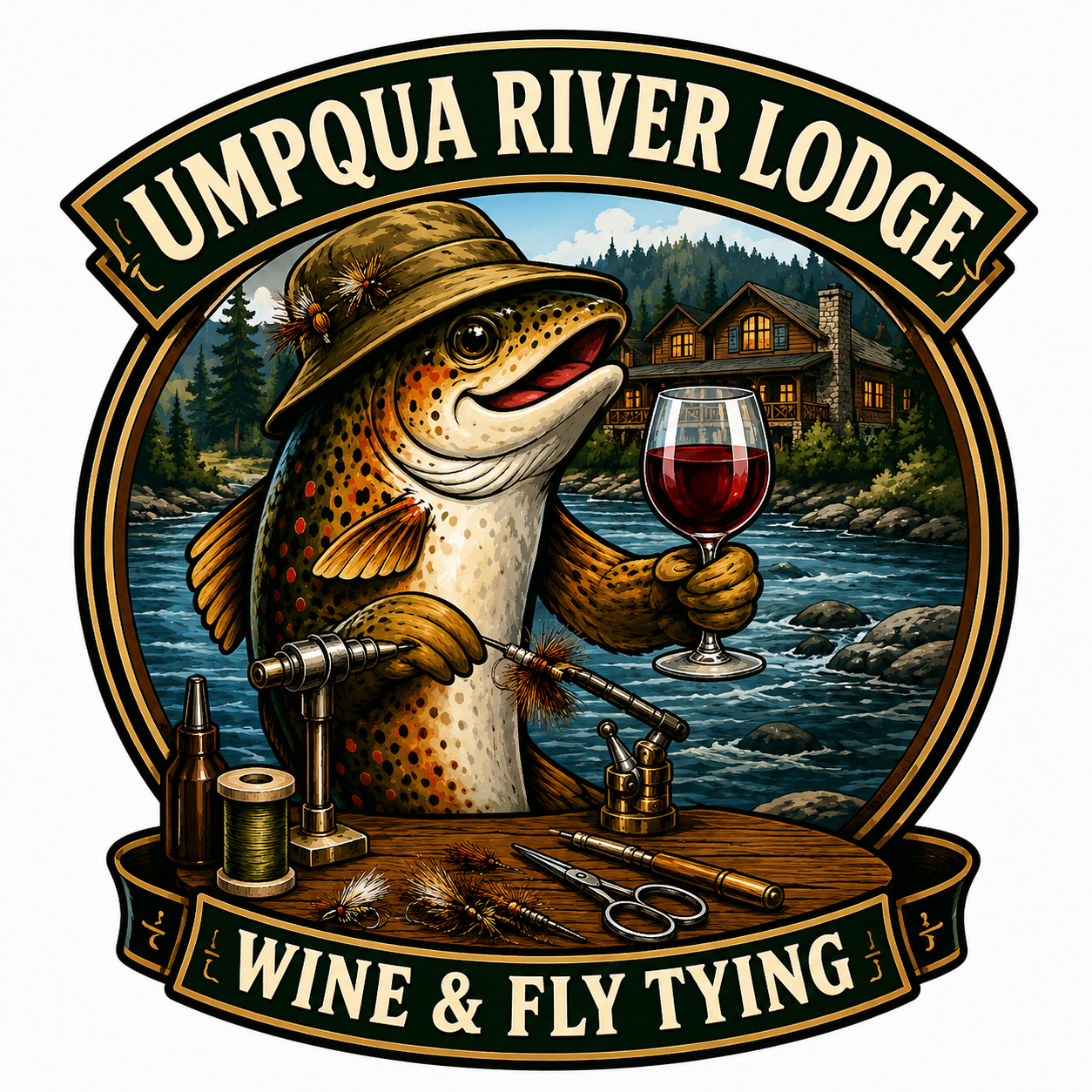 Wine and Fly Tying Experience