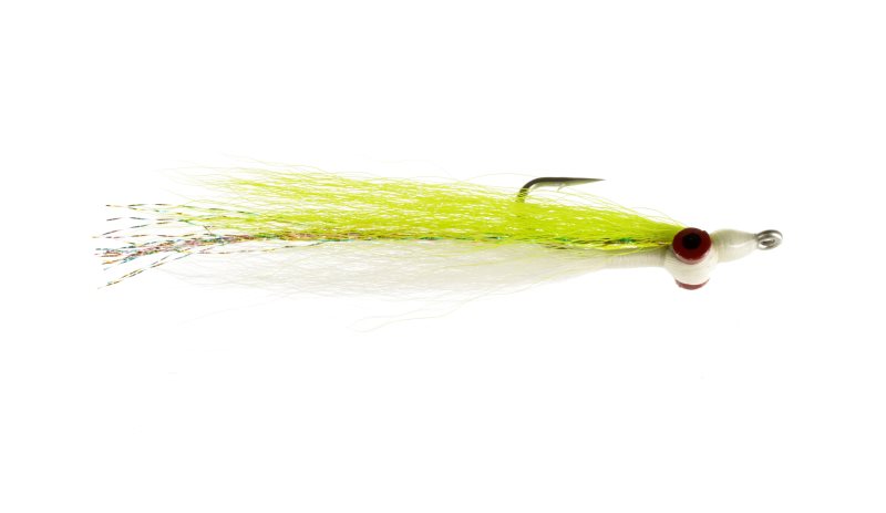 Clouser Chartreuse and White - 1/0 image 0