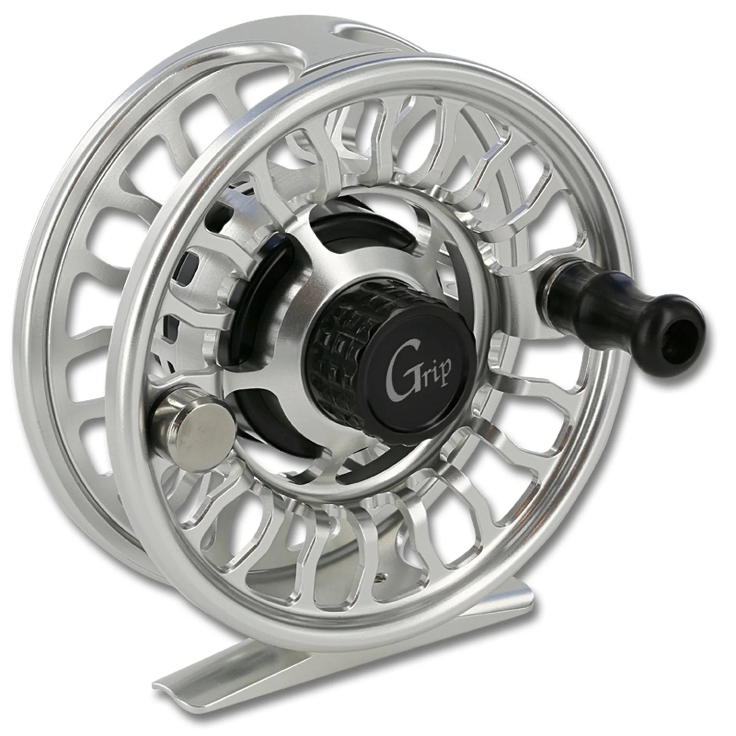 Galvan Grip-10 CLEAR w/BLACK HUB REEL 10 Wt. image 0